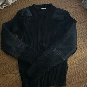 Black wool sweater